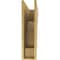 Ekena Millwork 7"W x 28"D x 28"H Thin Mediterranean Rough Cedar Woodgrain TimberThane Corbel, Primed Tan CORUR07X28X28MEDRCPR - alternate 2